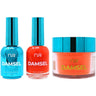 NuRevolution Lavish 4-in-1 - LED/UV Soak Off Gel Polish 0.5 oz. + Nail Lacquer 0.5 oz. + Acrylic - Dipping - Sculpting Powder 2 oz. - #LMS40 Electric Energy