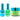 NuRevolution Lavish 4-in-1 - LED/UV Soak Off Gel Polish 0.5 oz. + Nail Lacquer 0.5 oz. + Acrylic - Dipping - Sculpting Powder 2 oz. - #LMS43 Jungle Jolt