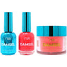 NuRevolution Lavish 4-in-1 - LED/UV Soak Off Gel Polish 0.5 oz. + Nail Lacquer 0.5 oz. + Acrylic - Dipping - Sculpting Powder 2 oz. - #LMS51 Glowworm Galaxy