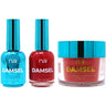 NuRevolution Lavish 4-in-1 - LED/UV Soak Off Gel Polish 0.5 oz. + Nail Lacquer 0.5 oz. + Acrylic - Dipping - Sculpting Powder 2 oz. - #LMS55 Tangerine bite