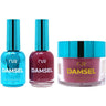 NuRevolution Lavish 4-in-1 - LED/UV Soak Off Gel Polish 0.5 oz. + Nail Lacquer 0.5 oz. + Acrylic - Dipping - Sculpting Powder 2 oz. - #LMS59 Crimson Witch
