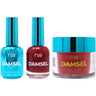 NuRevolution Lavish 4-in-1 - LED/UV Soak Off Gel Polish 0.5 oz. + Nail Lacquer 0.5 oz. + Acrylic - Dipping - Sculpting Powder 2 oz. - #LMS61 Raspberry Marmalade