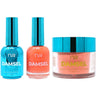 NuRevolution Lavish 4-in-1 - LED/UV Soak Off Gel Polish 0.5 oz. + Nail Lacquer 0.5 oz. + Acrylic - Dipping - Sculpting Powder 2 oz. - #LMS63 Tropical Sunset