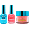 NuRevolution Lavish 4-in-1 - LED/UV Soak Off Gel Polish 0.5 oz. + Nail Lacquer 0.5 oz. + Acrylic - Dipping - Sculpting Powder 2 oz. - #LMS64 Coral Cove