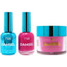 NuRevolution Lavish 4-in-1 - LED/UV Soak Off Gel Polish 0.5 oz. + Nail Lacquer 0.5 oz. + Acrylic - Dipping - Sculpting Powder 2 oz. - #LMS65 Flame Fruit