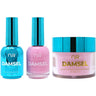 NuRevolution Lavish 4-in-1 - LED/UV Soak Off Gel Polish 0.5 oz. + Nail Lacquer 0.5 oz. + Acrylic - Dipping - Sculpting Powder 2 oz. - #LMS72 Rose petals