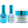 NuRevolution Lavish 4-in-1 - LED/UV Soak Off Gel Polish 0.5 oz. + Nail Lacquer 0.5 oz. + Acrylic - Dipping - Sculpting Powder 2 oz. - #LMS73 Azuretta
