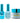 NuRevolution Lavish 4-in-1 - LED/UV Soak Off Gel Polish 0.5 oz. + Nail Lacquer 0.5 oz. + Acrylic - Dipping - Sculpting Powder 2 oz. - #LMS74 Bluebell