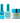 NuRevolution Lavish 4-in-1 - LED/UV Soak Off Gel Polish 0.5 oz. + Nail Lacquer 0.5 oz. + Acrylic - Dipping - Sculpting Powder 2 oz. - #LMS75 Mint Magic