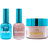 NuRevolution Lavish 4-in-1 - LED/UV Soak Off Gel Polish 0.5 oz. + Nail Lacquer 0.5 oz. + Acrylic - Dipping - Sculpting Powder 2 oz. - #LMS81 Light almond