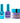 NuRevolution Lavish 4-in-1 - LED/UV Soak Off Gel Polish 0.5 oz. + Nail Lacquer 0.5 oz. + Acrylic - Dipping - Sculpting Powder 2 oz. - #LMS87 Sapphire Soirée