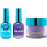 NuRevolution Lavish 4-in-1 - LED/UV Soak Off Gel Polish 0.5 oz. + Nail Lacquer 0.5 oz. + Acrylic - Dipping - Sculpting Powder 2 oz. - #LMS87 Sapphire Soir&eacute;e