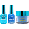 NuRevolution Lavish 4-in-1 - LED/UV Soak Off Gel Polish 0.5 oz. + Nail Lacquer 0.5 oz. + Acrylic - Dipping - Sculpting Powder 2 oz. - #LMS97 Electic Sky