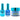 NuRevolution Lavish 4-in-1 - LED/UV Soak Off Gel Polish 0.5 oz. + Nail Lacquer 0.5 oz. + Acrylic - Dipping - Sculpting Powder 2 oz. - #LMS97 Electic Sky