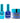 NuRevolution Lavish 4-in-1 - LED/UV Soak Off Gel Polish 0.5 oz. + Nail Lacquer 0.5 oz. + Acrylic - Dipping - Sculpting Powder 2 oz. - #LMS98 Royal Indigo