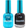 NuRevolution Lavish Duo - LED/UV Soak Off Gel Polish 0.5 oz. + Nail Lacquer 0.5 oz. - #LGP108 Black Cherry