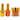 NuRevolution Noble 4-in-1 - LED/UV Soak Off Gel Polish 0.5 oz. + Nail Lacquer 0.5 oz. + Acrylic - Dipping - Sculpting Powder 2 oz. - #NMS105 Sizzling Tangerine