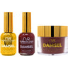 NuRevolution Noble 4-in-1 - LED/UV Soak Off Gel Polish 0.5 oz. + Nail Lacquer 0.5 oz. + Acrylic - Dipping - Sculpting Powder 2 oz. - #NMS114 Mulberry Magic