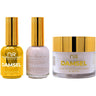NuRevolution Noble 4-in-1 - LED/UV Soak Off Gel Polish 0.5 oz. + Nail Lacquer 0.5 oz. + Acrylic - Dipping - Sculpting Powder 2 oz. - #NMS12 Bare Essentials