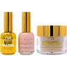 NuRevolution Noble 4-in-1 - LED/UV Soak Off Gel Polish 0.5 oz. + Nail Lacquer 0.5 oz. + Acrylic - Dipping - Sculpting Powder 2 oz. - #NMS17 Golden Goddness