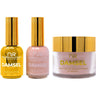 NuRevolution Noble 4-in-1 - LED/UV Soak Off Gel Polish 0.5 oz. + Nail Lacquer 0.5 oz. + Acrylic - Dipping - Sculpting Powder 2 oz. - #NMS38 Golden Glow