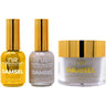 NuRevolution Noble 4-in-1 - LED/UV Soak Off Gel Polish 0.5 oz. + Nail Lacquer 0.5 oz. + Acrylic - Dipping - Sculpting Powder 2 oz. - #NMS43 Smokey Shadows