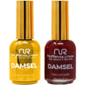 NuRevolution Noble Duo - LED/UV Soak Off Gel Polish 0.5 oz. + Nail Lacquer 0.5 oz. - #NGP106 Maroon Mingle