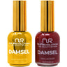 NuRevolution Noble Duo - LED/UV Soak Off Gel Polish 0.5 oz. + Nail Lacquer 0.5 oz. - #NGP113 Maroon Marvel