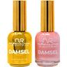 NuRevolution Noble Duo - LED/UV Soak Off Gel Polish 0.5 oz. + Nail Lacquer 0.5 oz. - #NGP16 Candyfloss Clouds