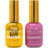 NuRevolution Noble Duo - LED/UV Soak Off Gel Polish 0.5 oz. + Nail Lacquer 0.5 oz. - #NGP87 Fuchsia Flamingo