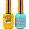 NuRevolution Noble Duo - LED/UV Soak Off Gel Polish 0.5 oz. + Nail Lacquer 0.5 oz. - #NGP95 Lively Blue