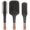 Nylon Bristle Brush Set / 2" Round Brush + Rectangular Paddle Brush + Curved Head Styling Brush by Product Club
