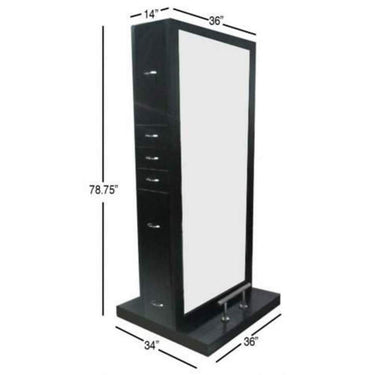 Odessey Double Sided Styling Station by Deco Salon Furniture