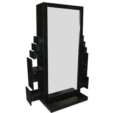 Odyssey Single Side Styling Station - Gray by Deco Salon Furniture