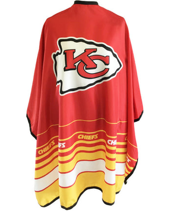 Officially Licensed NFL Salon Capes - 55"W x 60"L - Kansas City Chiefs