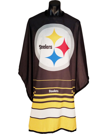 Officially Licensed NFL Salon Capes - 55"W x 60"L - Pittsburgh Steelers