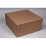 Ohio Valley Natural Kraft Pinstripe Tuck-Top Gift Boxes - 12"L x 12"W x 5-1/2"H / 1 Case (50 per Case)