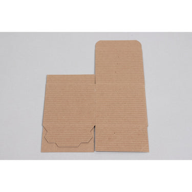 Ohio Valley Natural Kraft Pinstripe Tuck-Top Gift Boxes - 3"L x 3"W x 3"H / 3 Cases of 100 = 300 Boxes