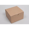 Ohio Valley Natural Kraft Pinstripe Tuck-Top Gift Boxes - 5"L x 5"W x 3"H / 2 Cases of 100 = 200 Boxes