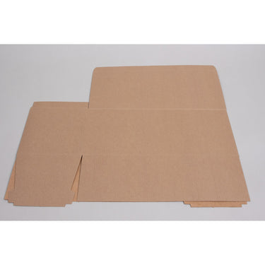Ohio Valley Natural Kraft Pinstripe Tuck-Top Gift Boxes - 6"L x 14"W x 6"H / 1 Case (50 per Case)
