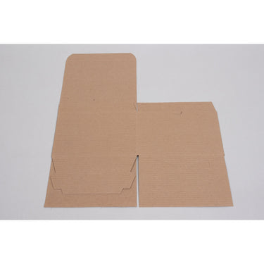 Ohio Valley Natural Kraft Pinstripe Tuck-Top Gift Boxes - 6"L x 6"W x 4"H / 1 Case (100 per Case)