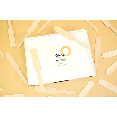 Once Natural Large Spatulas - 8.25" x 1.2" / Case of 1,200 Spatulas