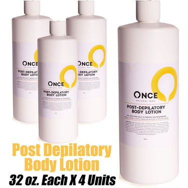 Once Natural Post Depilatory Body Lotion / 32 oz. Each X 4 Units