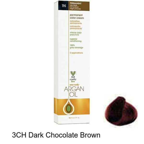 One 'N Only Argan Oil Permanent Cream Color - 3CH Dark Chocolate