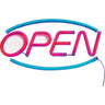 "Open" LED Neon Wall Sign by DL Pro