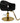 Ophelia Chic Styling Chair / Black with Polished Gold Base by HANS Equipment