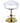 Ophelia Chic Styling Chair / White with Polished Gold Base by HANS Equipment