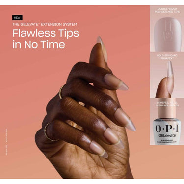 OPI GELevate Soft Gel Tips - Square / 640 Tips Per Box - 16 Sizes - 00 to 9, Including 5 Half Sizes