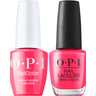 OPI Trip to the Brite Side Collection - DUO: GelColor and Nail Lacquer - Bright Where I Belong! / 0.5 oz. Each