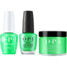 OPI Trip to the Brite Side Collection - TRIO: GelColor, Nail Lacquer, and Powder Perfection Dip - Lime of My Life